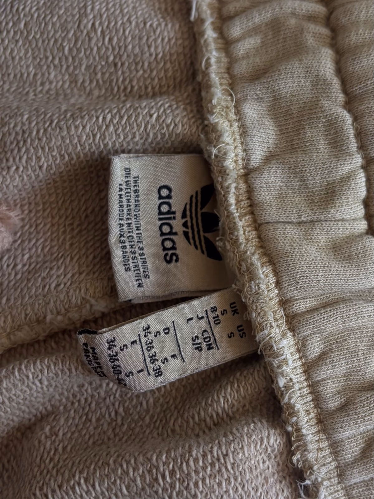 Pantaloncini Adidas Trefoil beige, foto 2