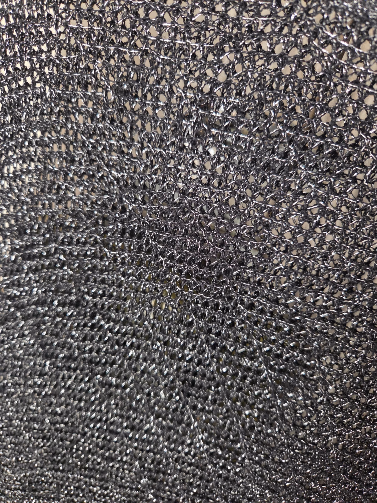 Black Metallic Open Knit Jumper, photo 2