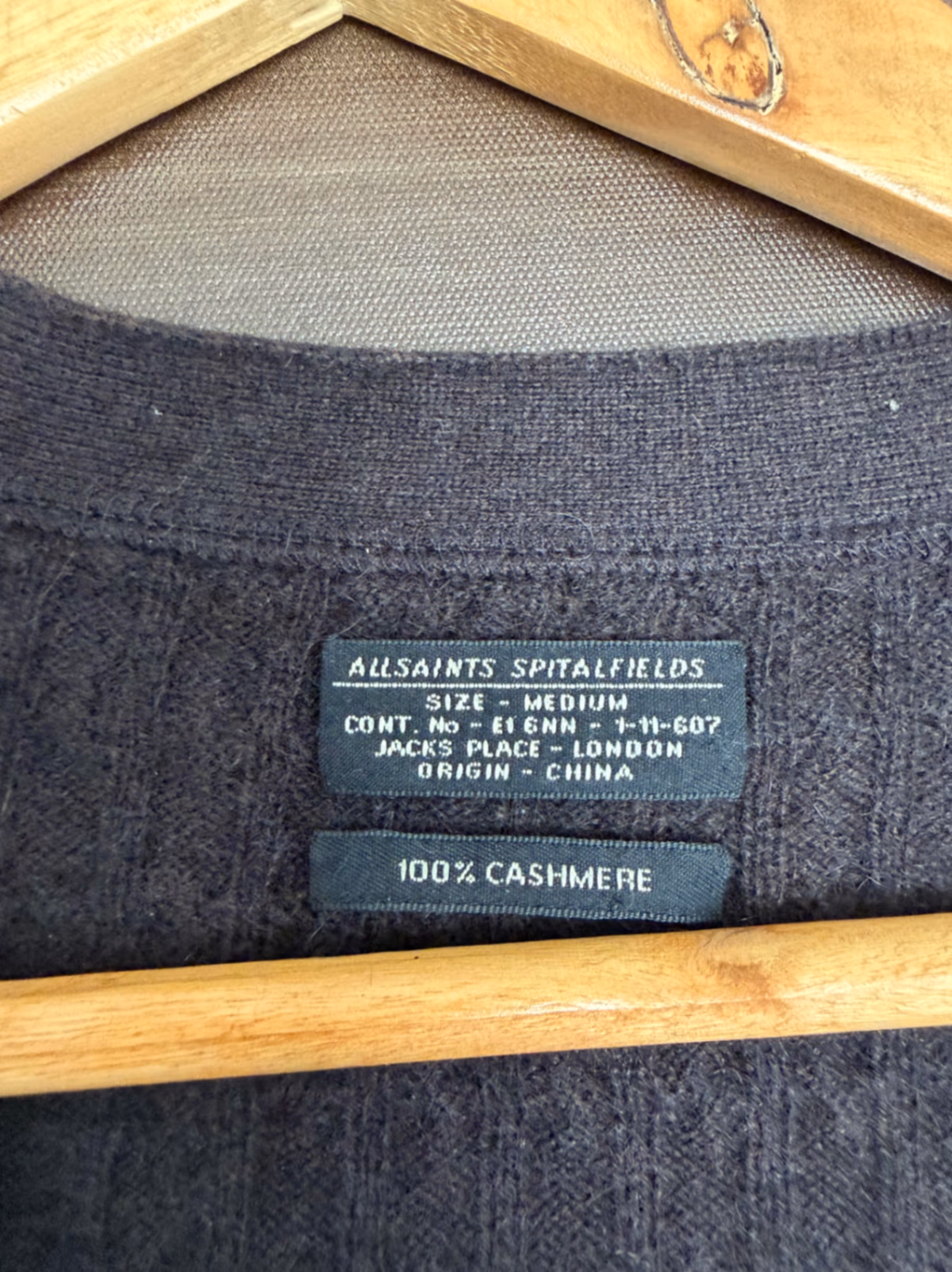 AllSaints Cashmere Cable Knit Cardigan, photo 3