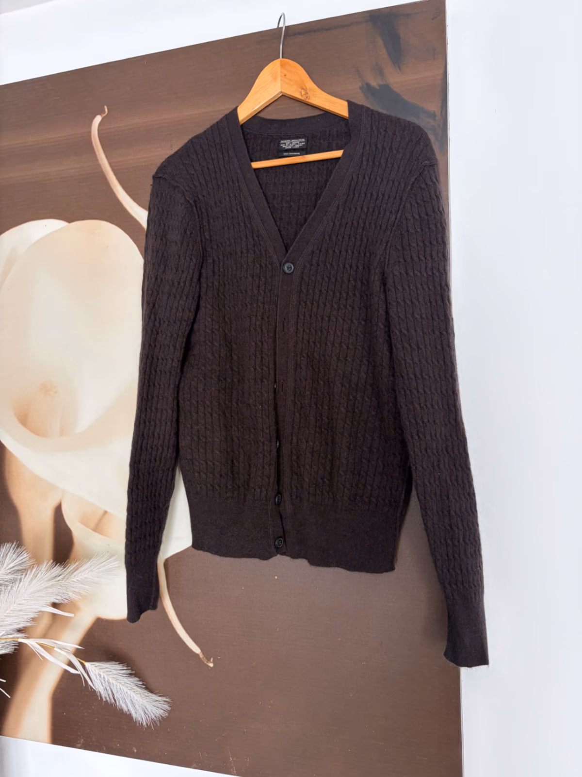 AllSaints Cashmere Cable Knit Cardigan, photo 4