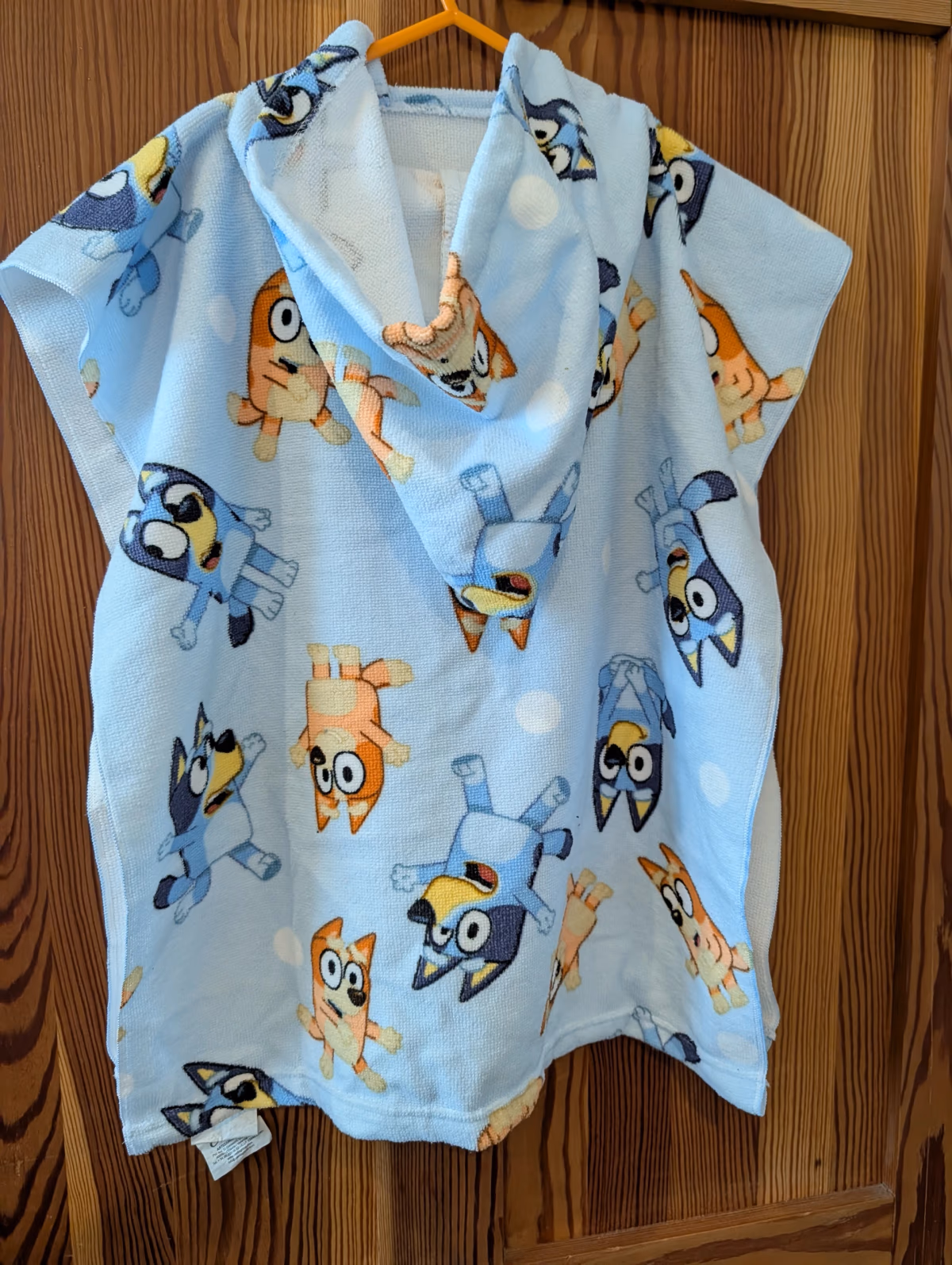 Bluey Character Print Hooded Towel, photo 2