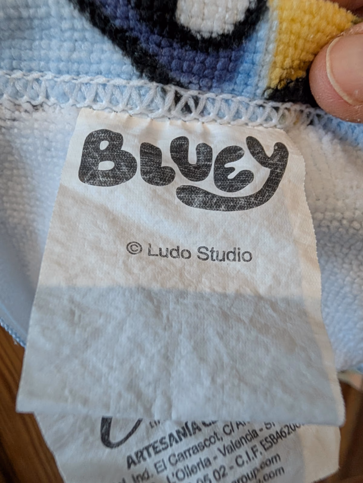 Bluey Character Print Hooded Towel, photo 4