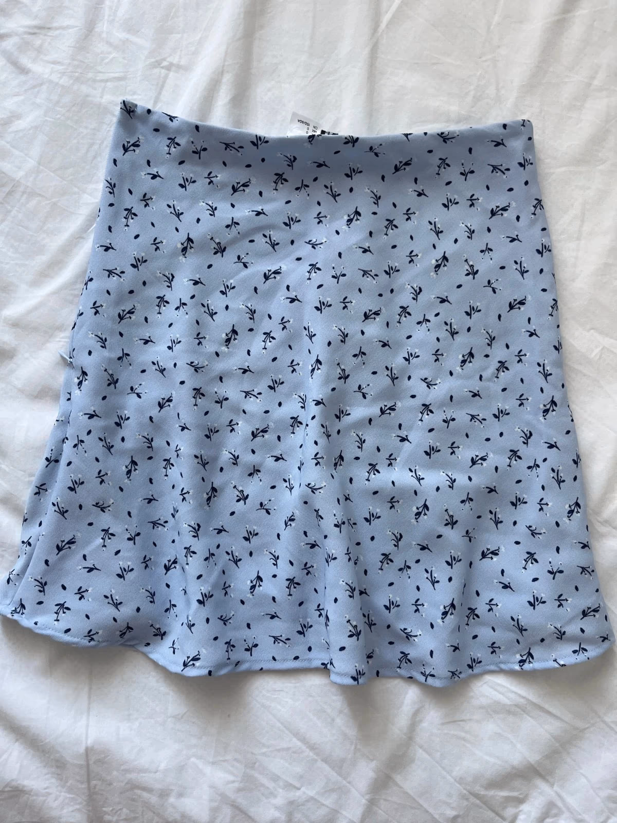 Blue floral mini skirt, photo 3