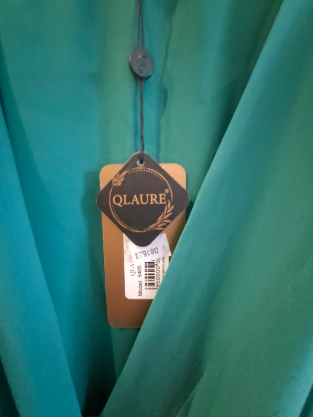 Green belted midi dress, photo 3
