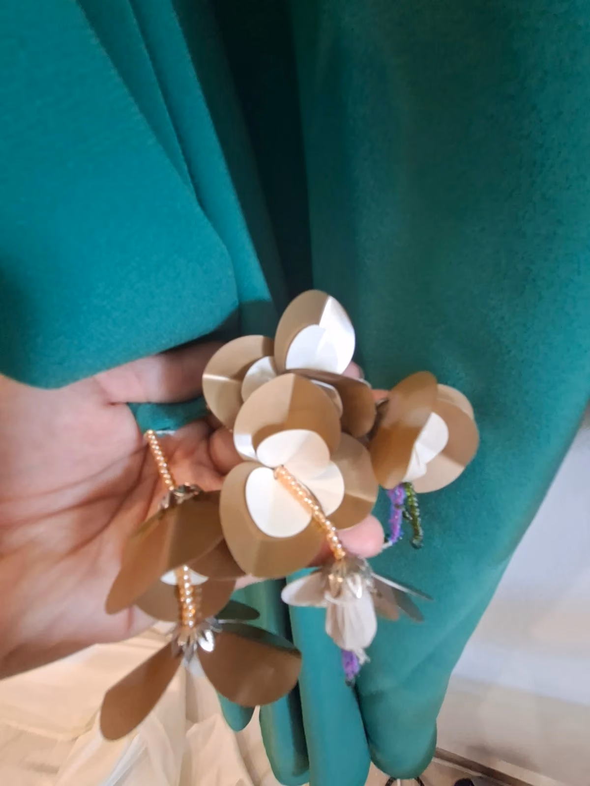 Green belted midi dress, photo 5