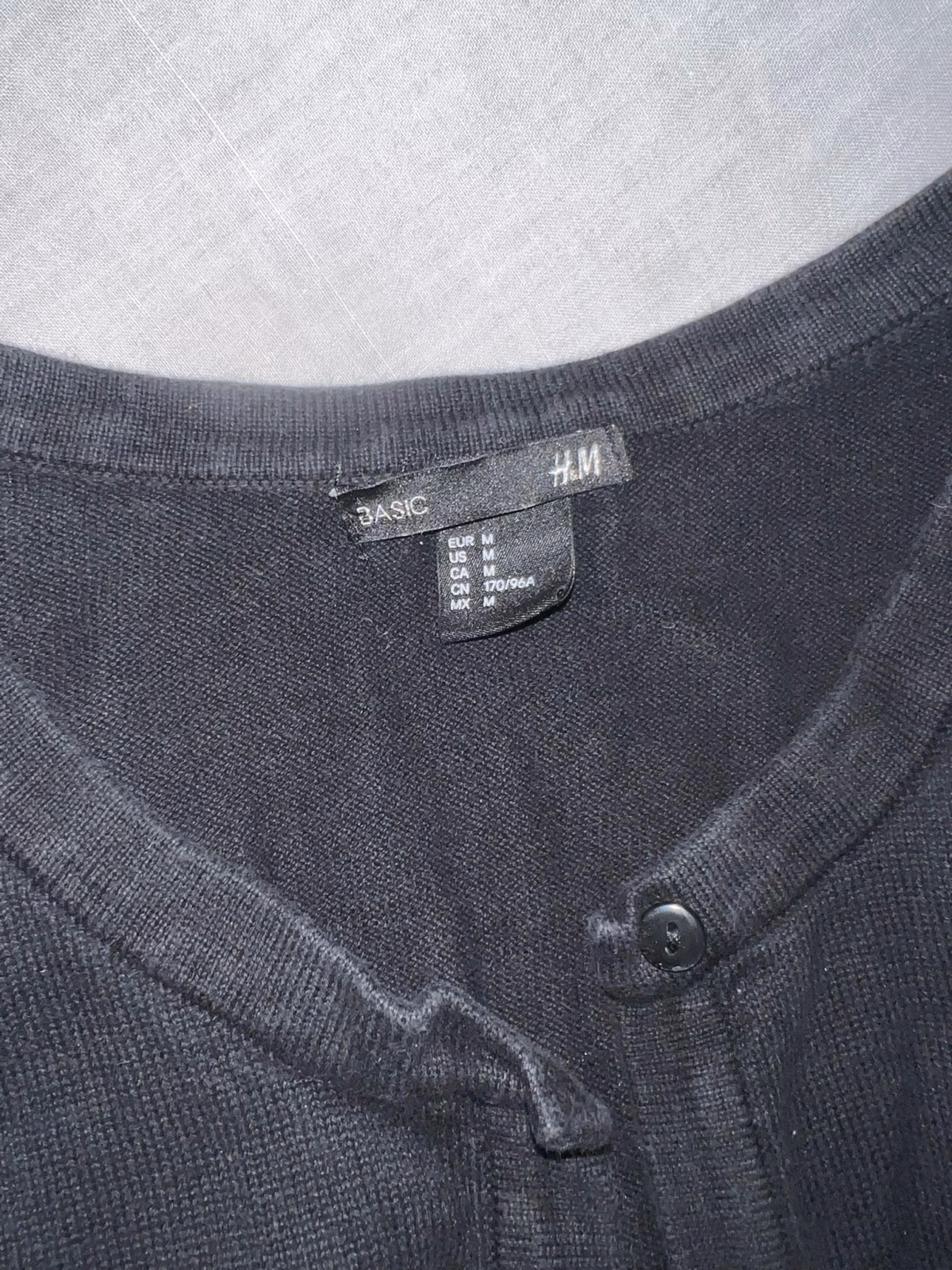 Black H&M Basic Cardigan, photo 3