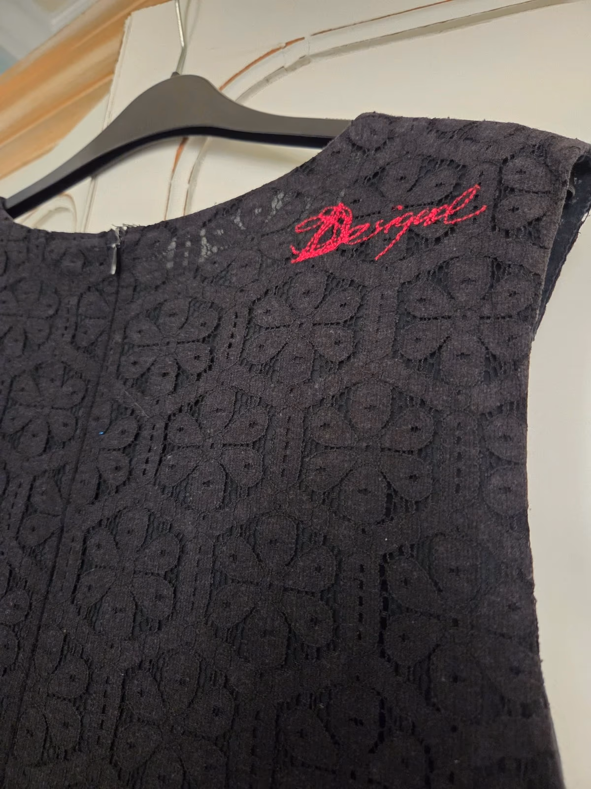 Desigual Black Embroidered Lace Dress, photo 3