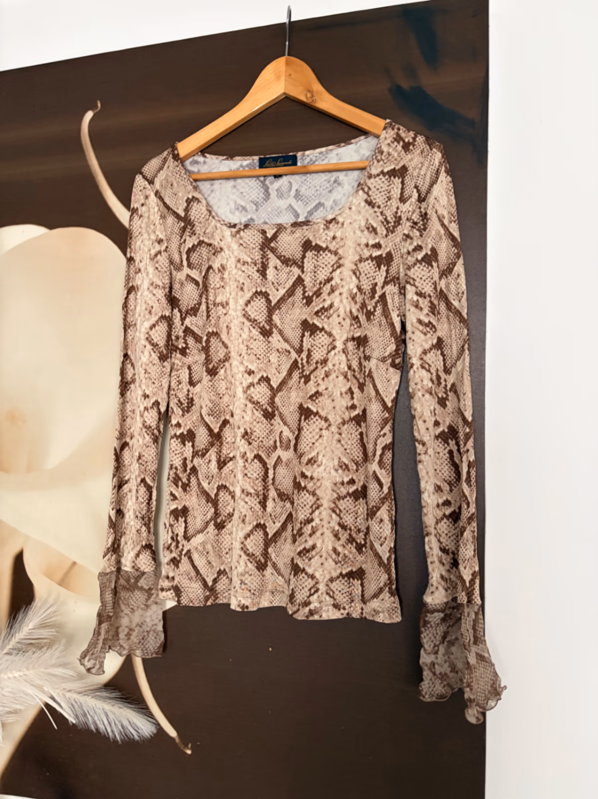 Luisa Spagnoli snakeskin print top, foto 4