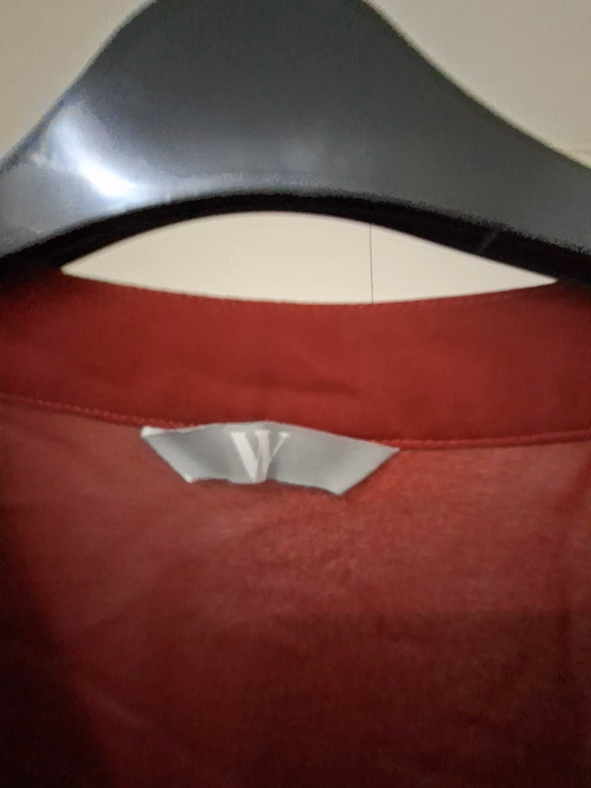Burgundy tie-neck long sleeve blouse, photo 3