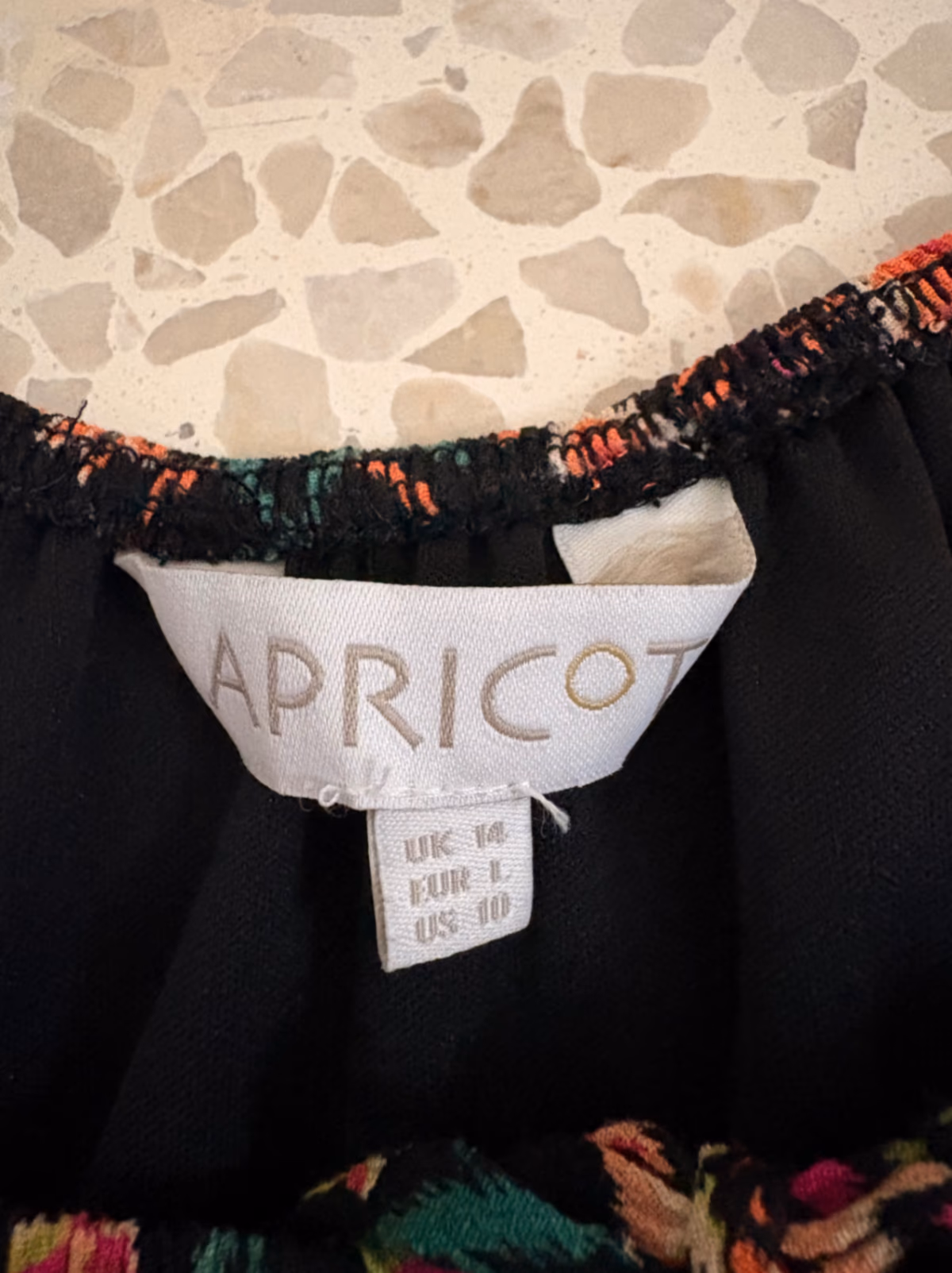 Apricot floral patterned mini dress, photo 2
