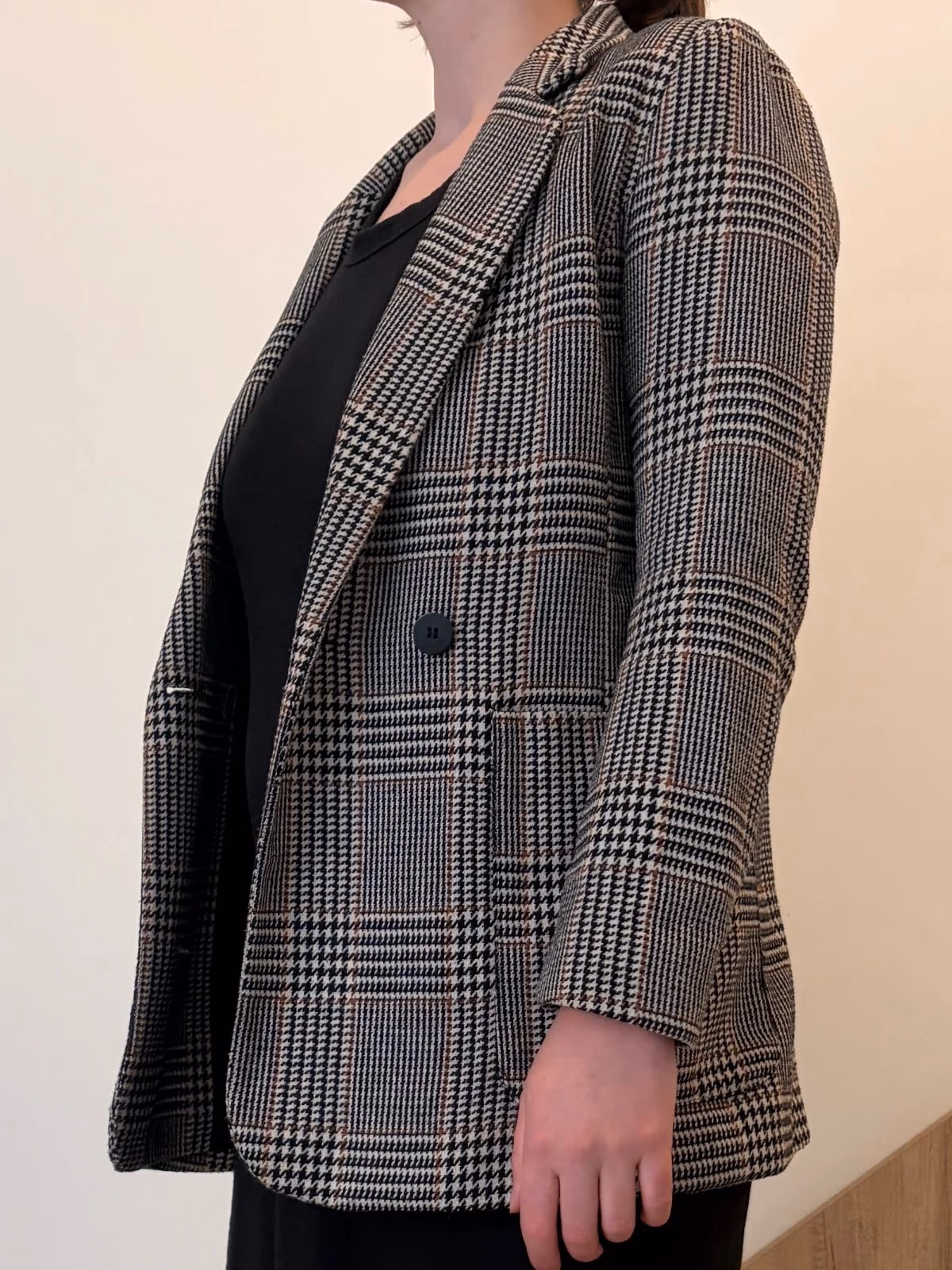 H&M Plaid Check Blazer, photo 3