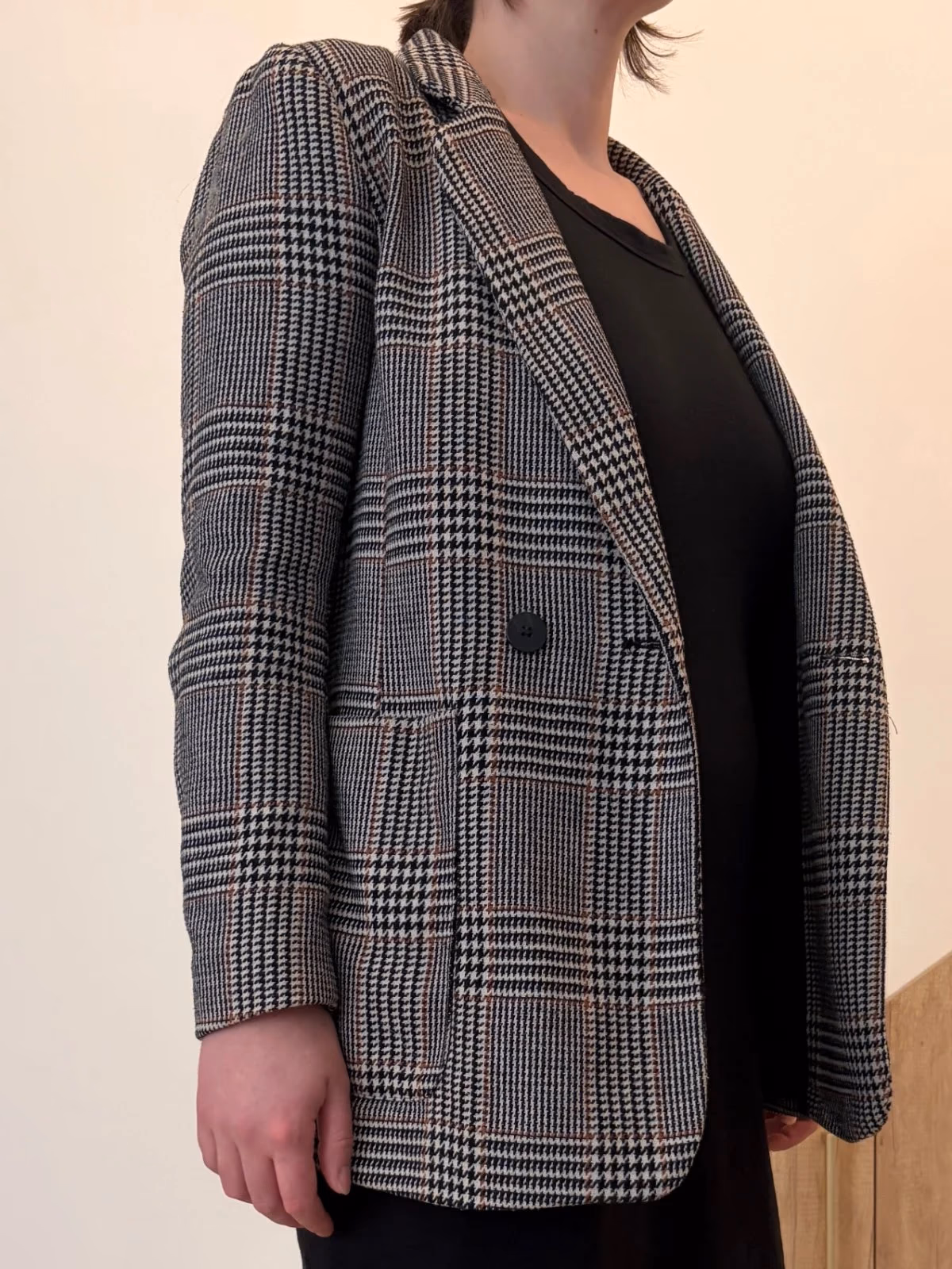 H&M Plaid Check Blazer, photo 5