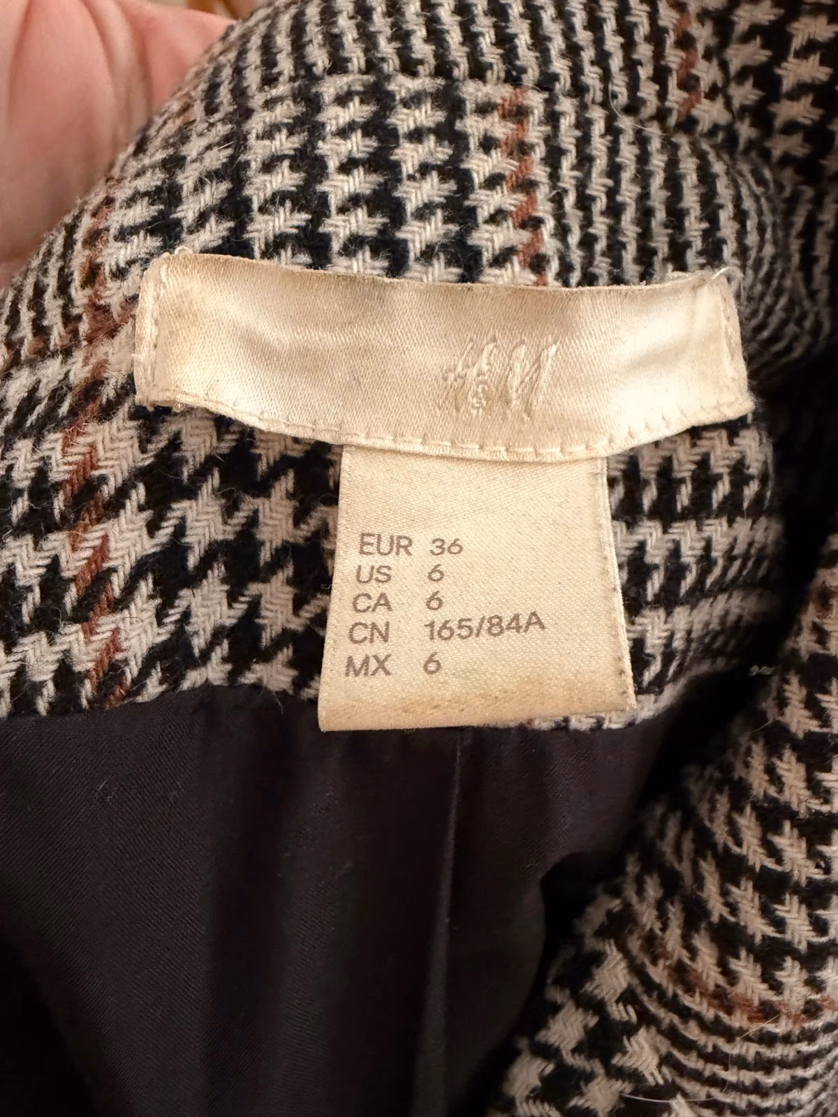 H&M Plaid Check Blazer, photo 6