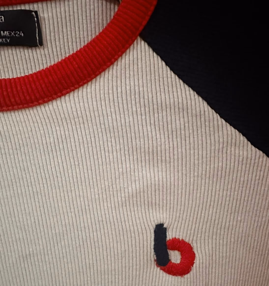 Bershka Ringer Tee Shirt, photo 4
