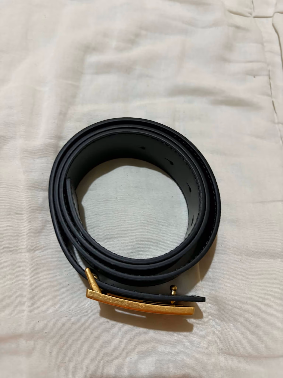 Guess Black Monogram Belt Gold Buckle, photo 2