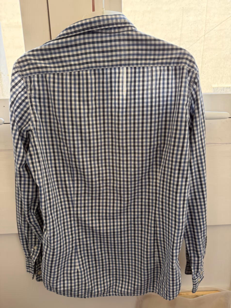 Camicia slim fit a quadretti blu, foto 2