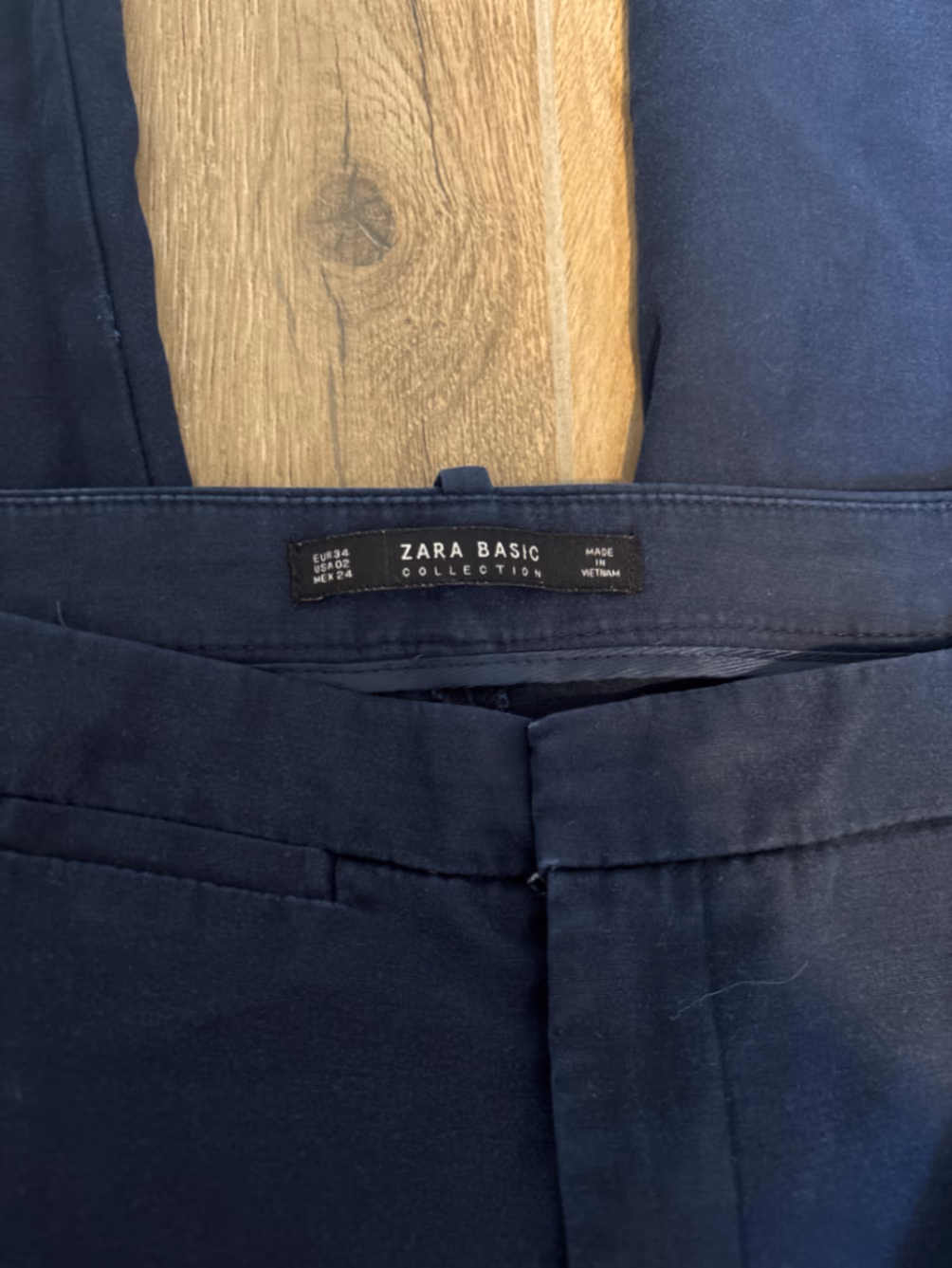 Pantaloni slim fit su misura blu navy, foto 3