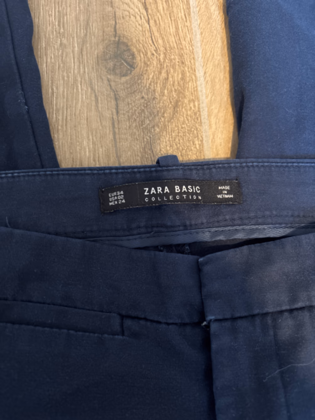 Pantaloni slim fit su misura blu navy, foto 2