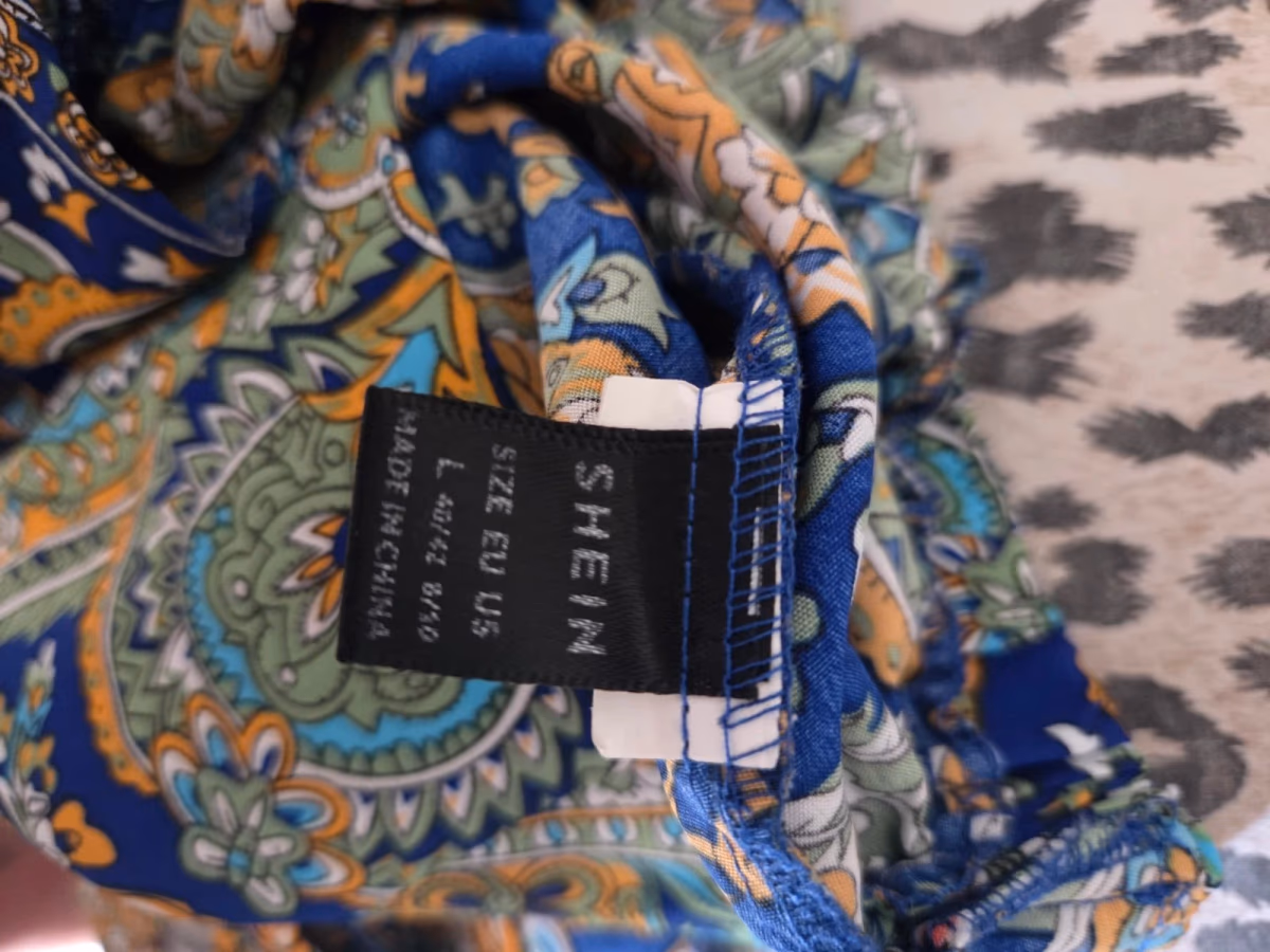 Paisley print waist tie shorts, photo 4