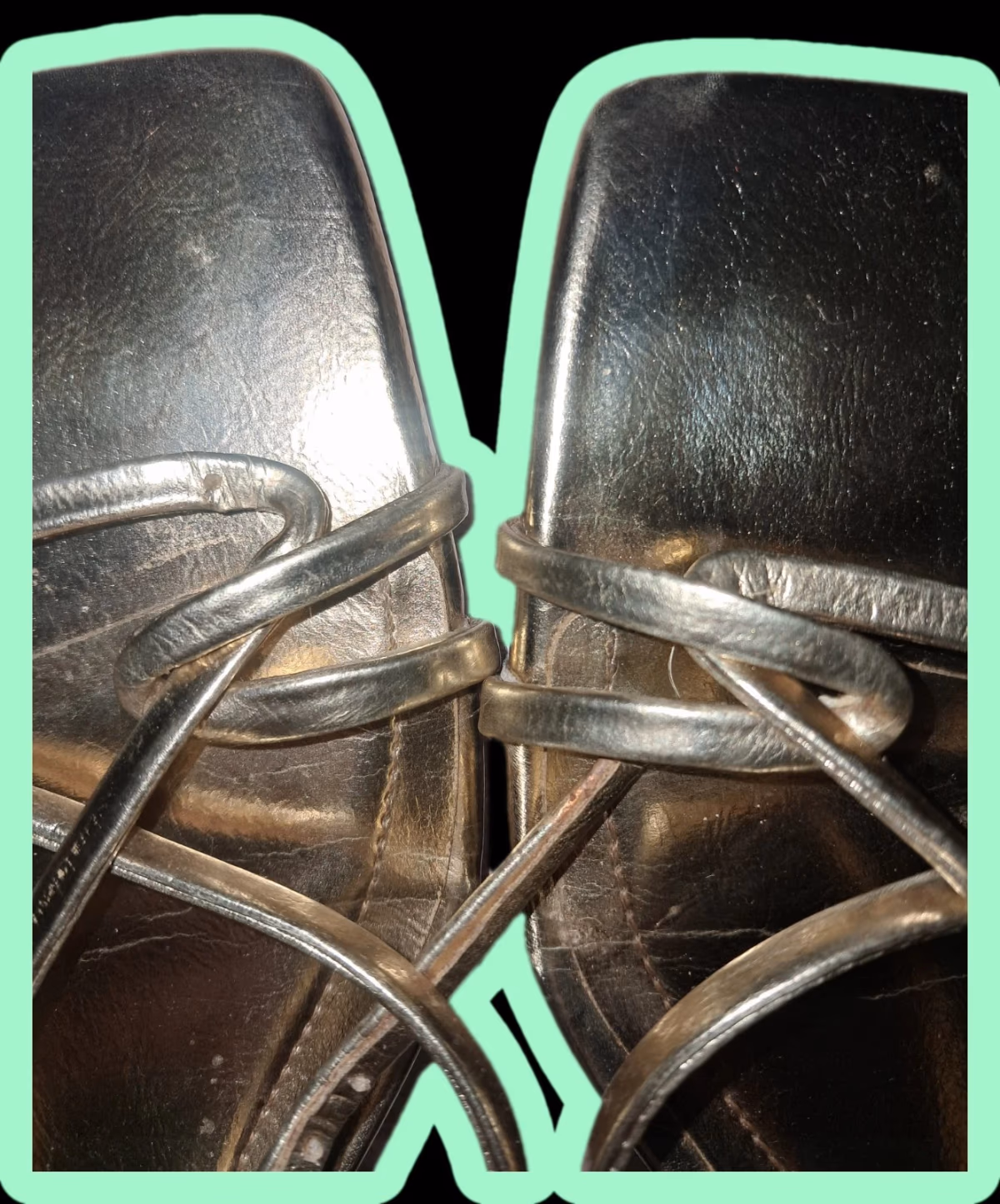 Zara Metallic Gold Strappy Heeled Sandals - Size 39, photo 2