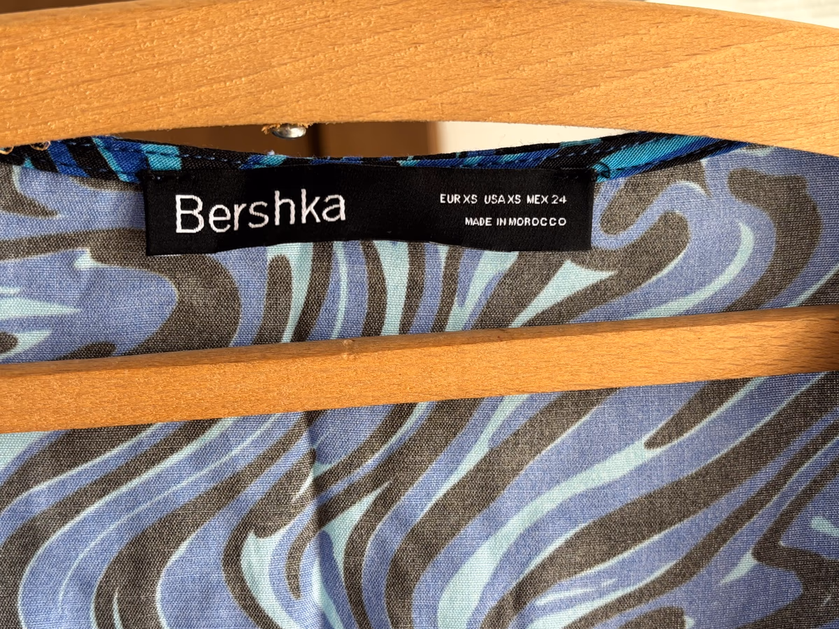 Bershka Swirl Print Long Sleeve Top, photo 3