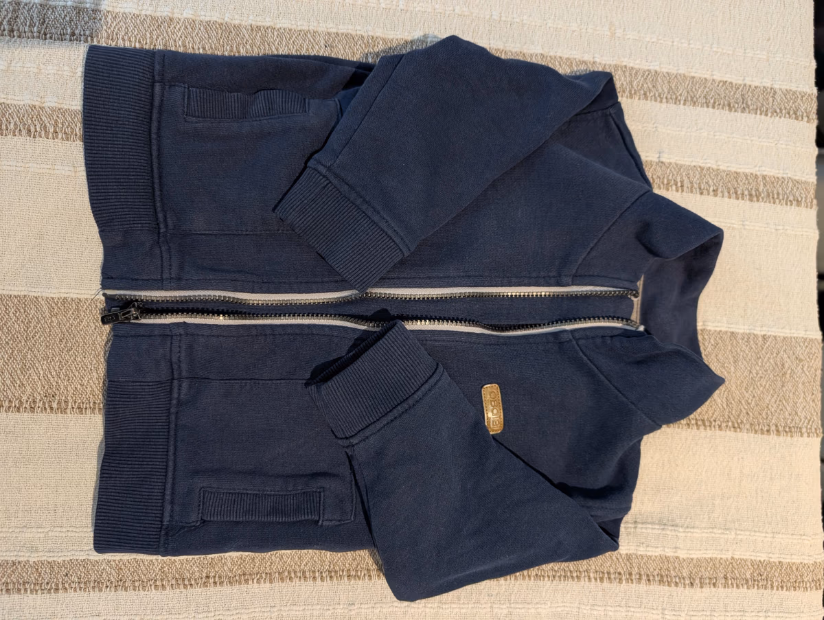 Obaibi navy zip-up jacket, photo 2