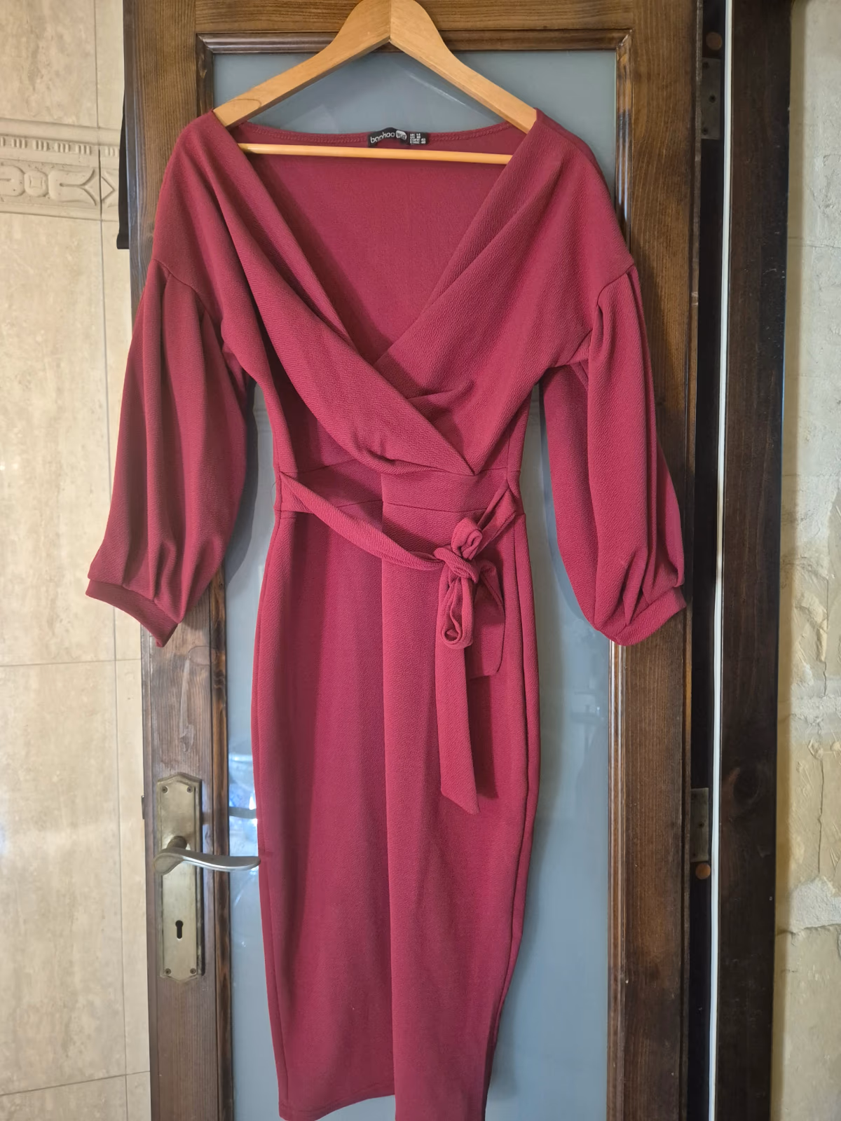 Boohoo Off the shoulder wrap dress, photo 3
