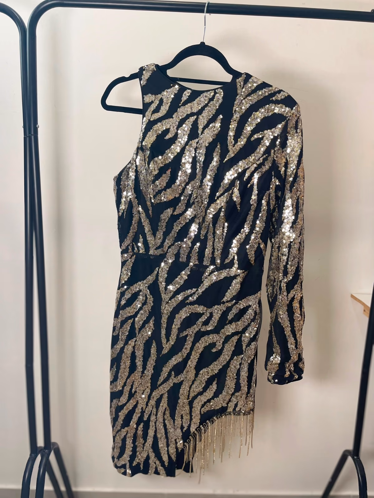 Sequined One-Shoulder Dress, photo 2