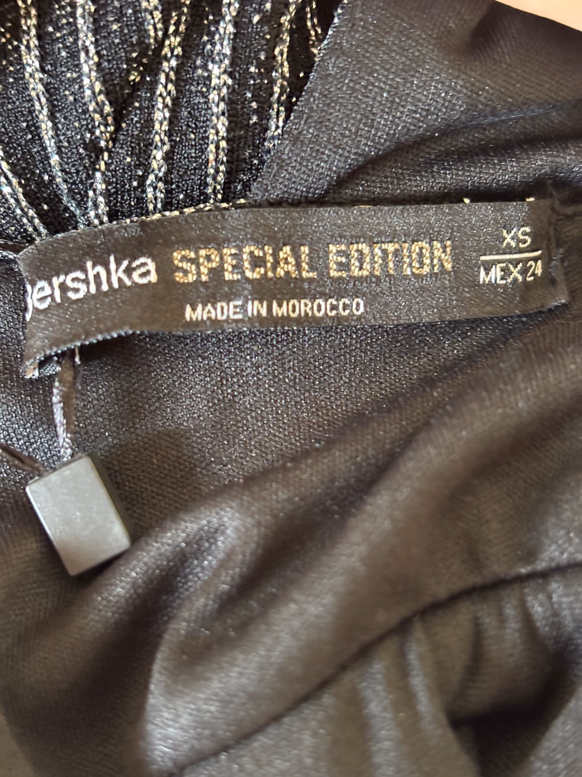 Bershka Striped Glitter Bodycon Dress, photo 3