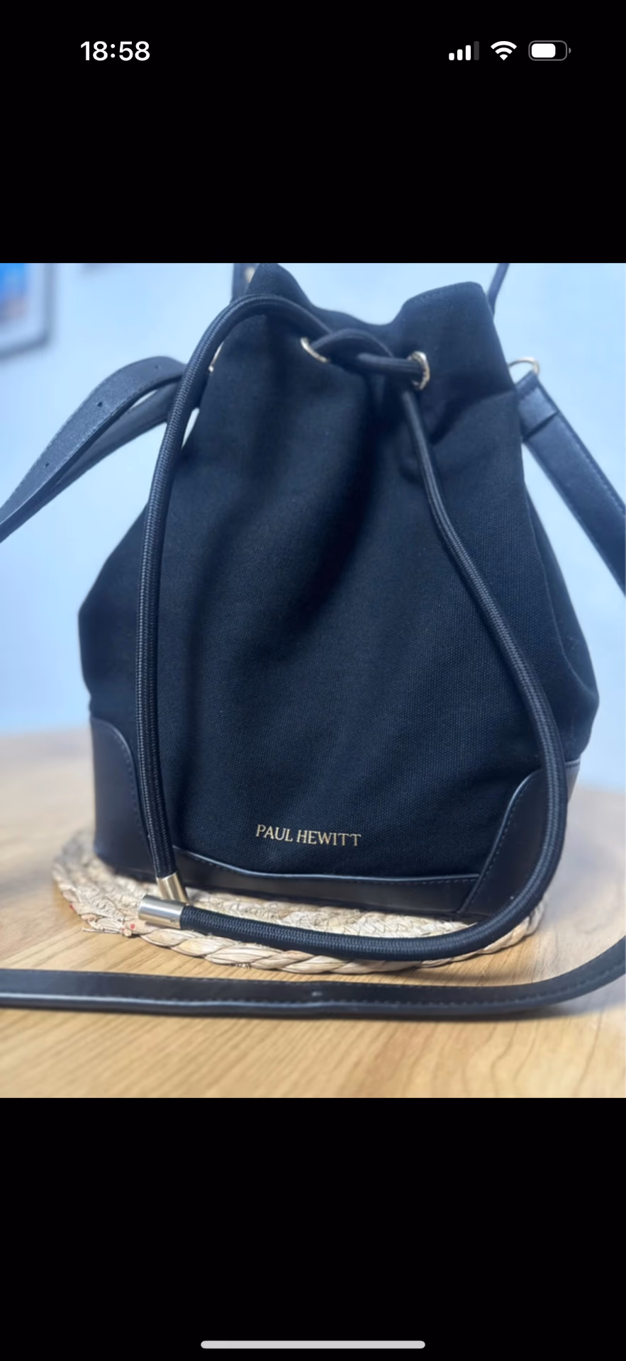 Paul Hewitt Black Bucket Bag, photo 2