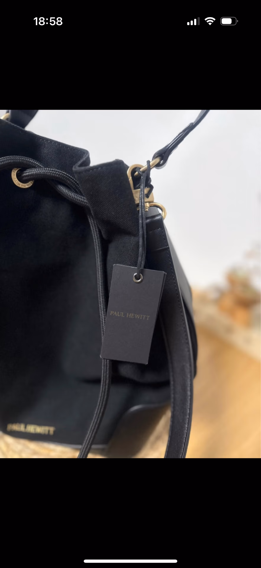 Paul Hewitt Black Bucket Bag, photo 5