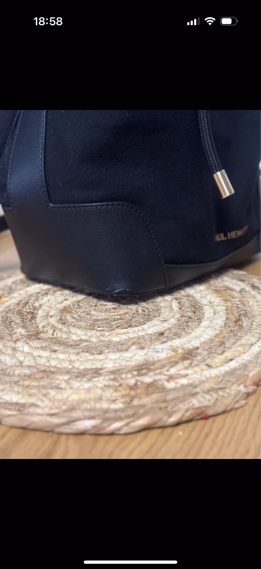 Paul Hewitt Black Bucket Bag, photo 4