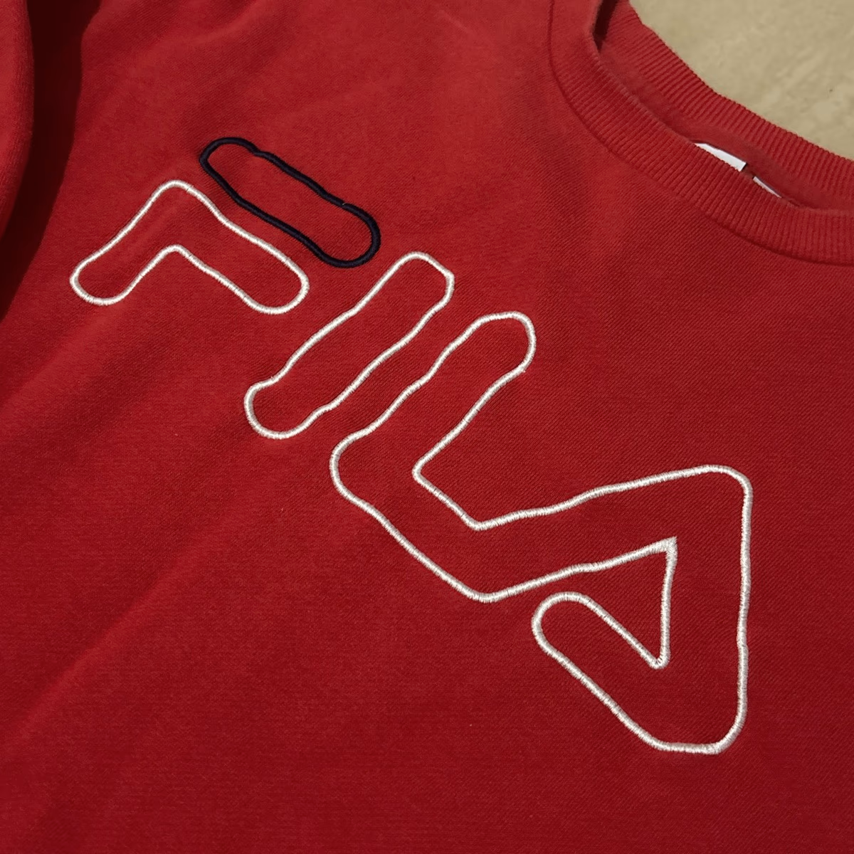 Fila Red Graphic Sweatshirt, photo 2