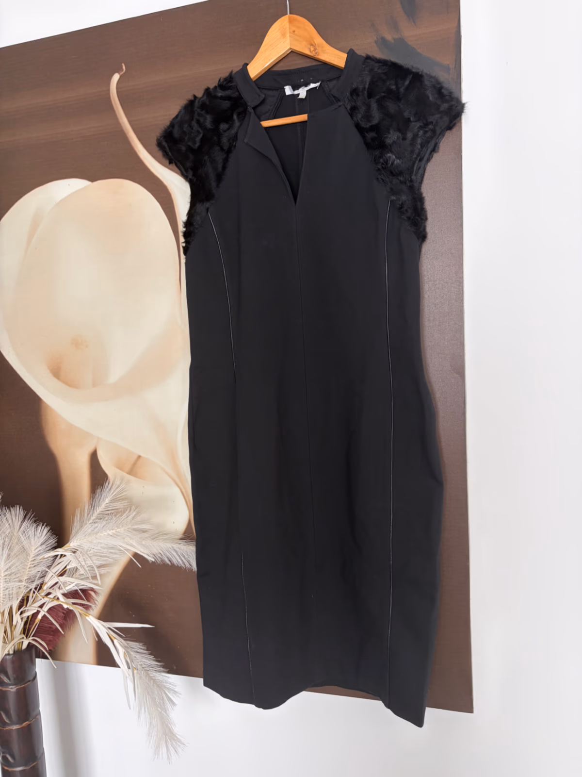 MaxMara Black Textured Shift Dress, photo 8