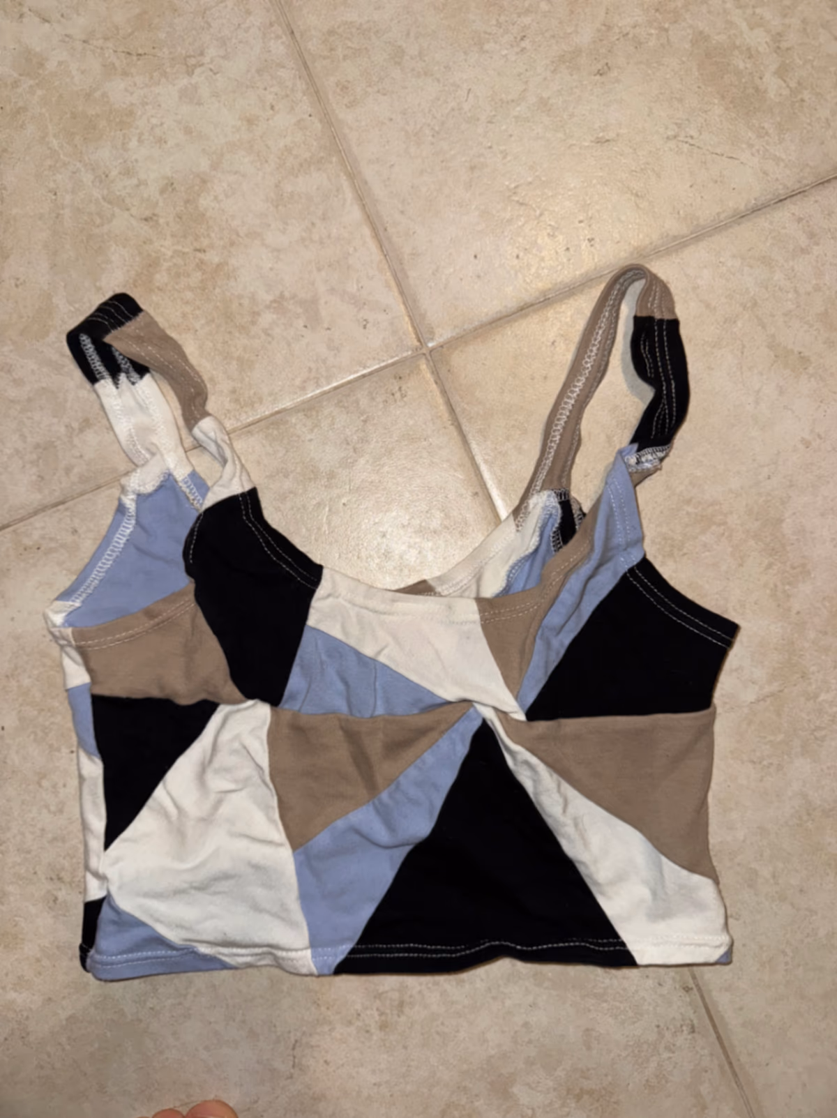 Nike Colour-Block Panel Crop Top, photo 4