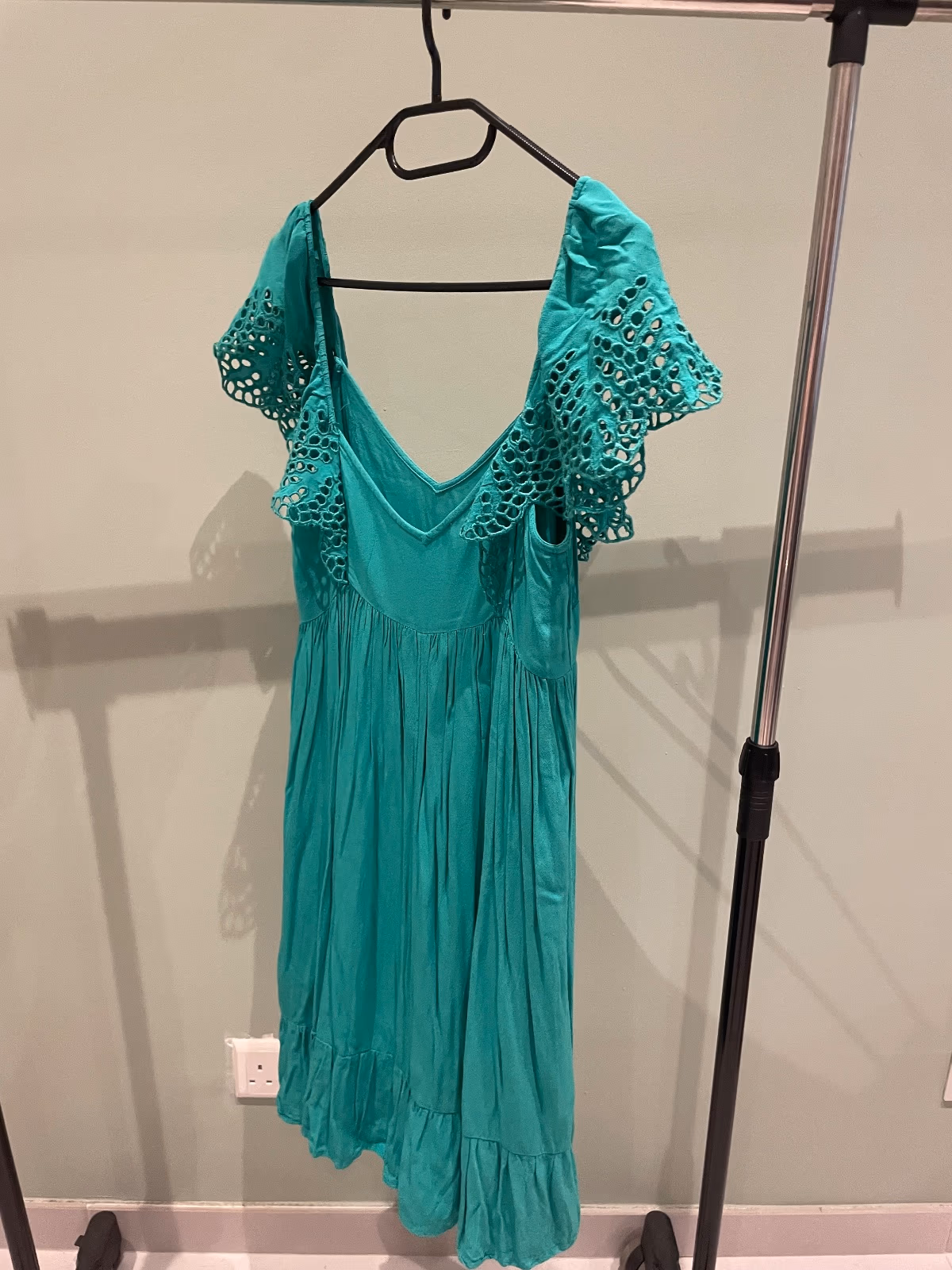 Green summer mini dress, photo 2