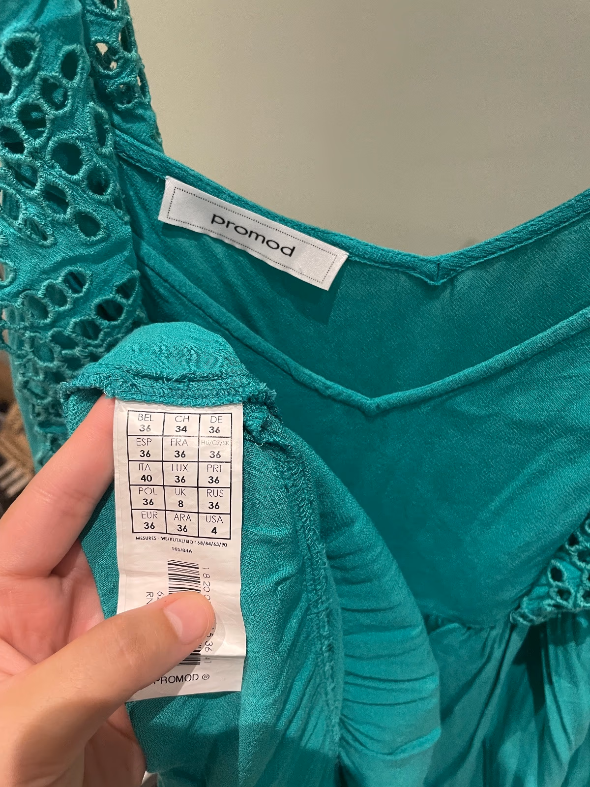 Green summer mini dress, photo 3