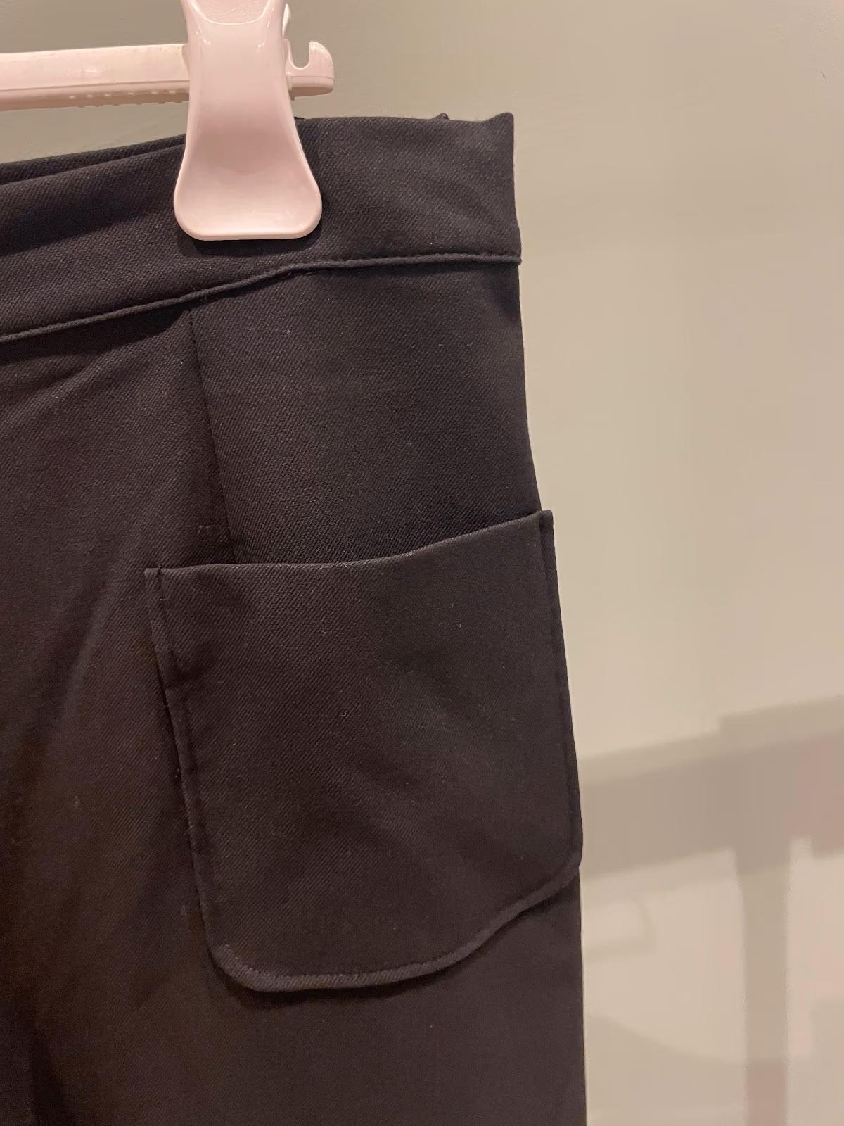 Black wide-leg tailored trousers, photo 4