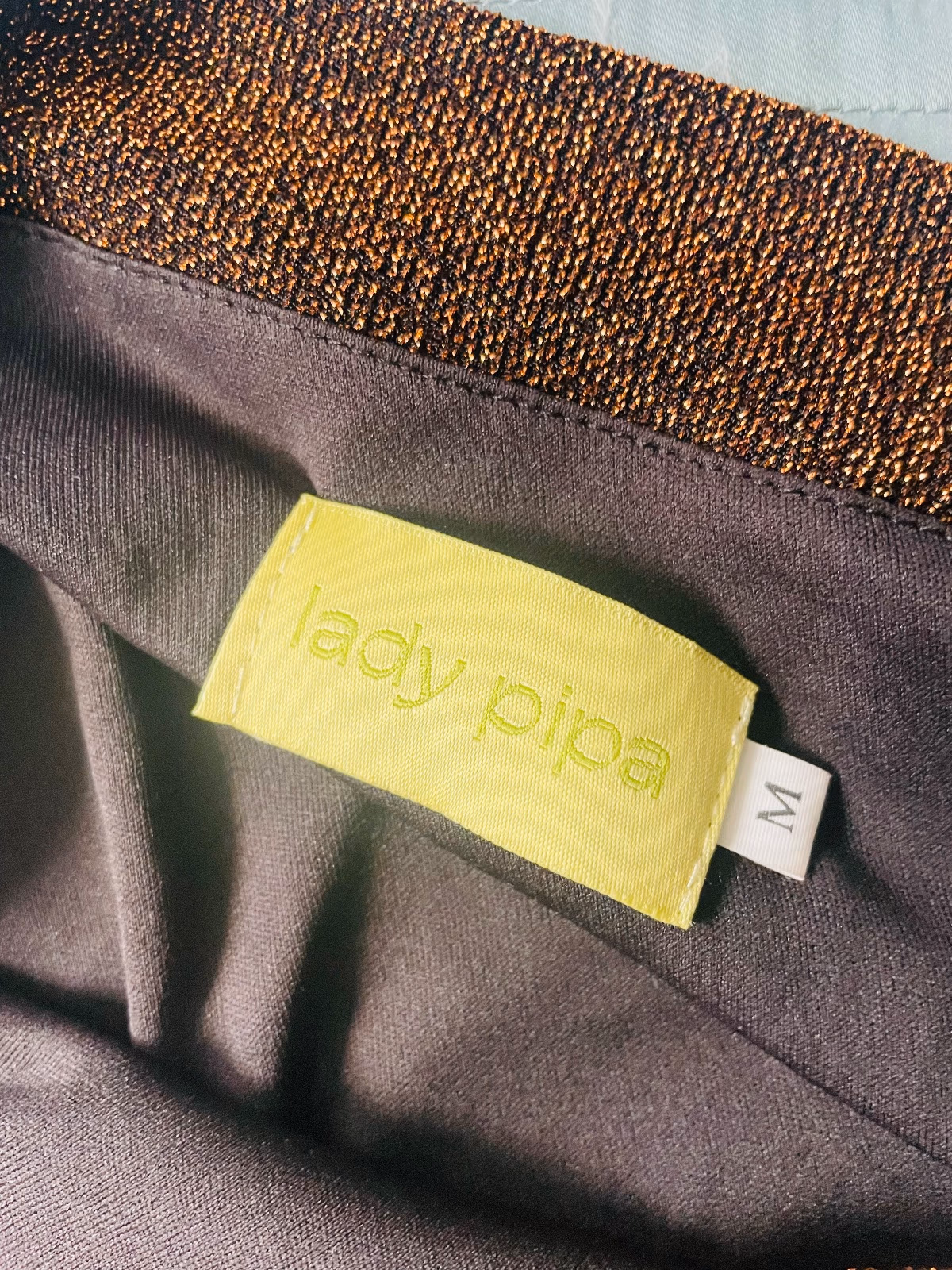 Lady Pipa copper metallic midi dress, photo 4