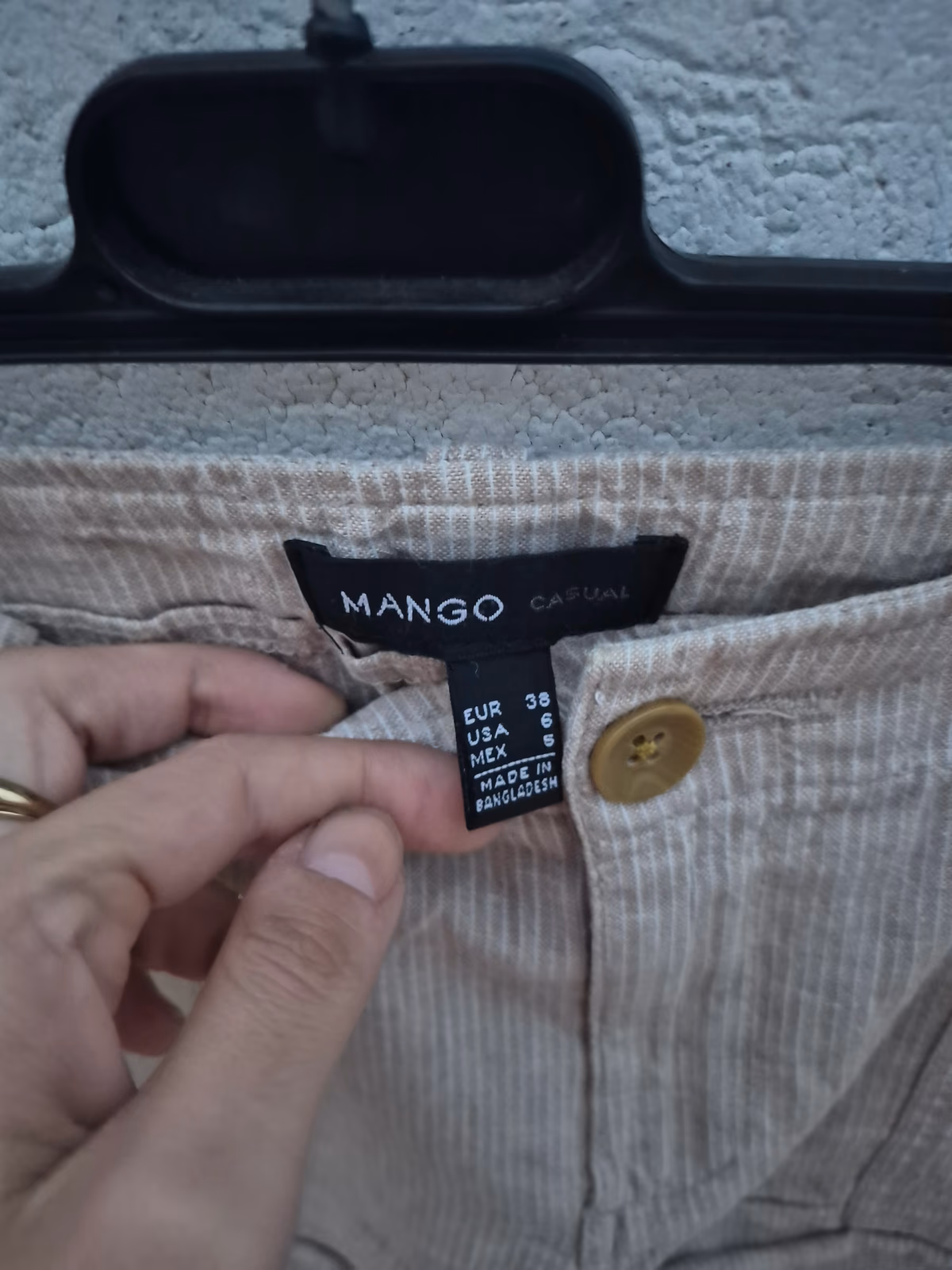 Mango Striped Linen Blend Shorts, photo 4