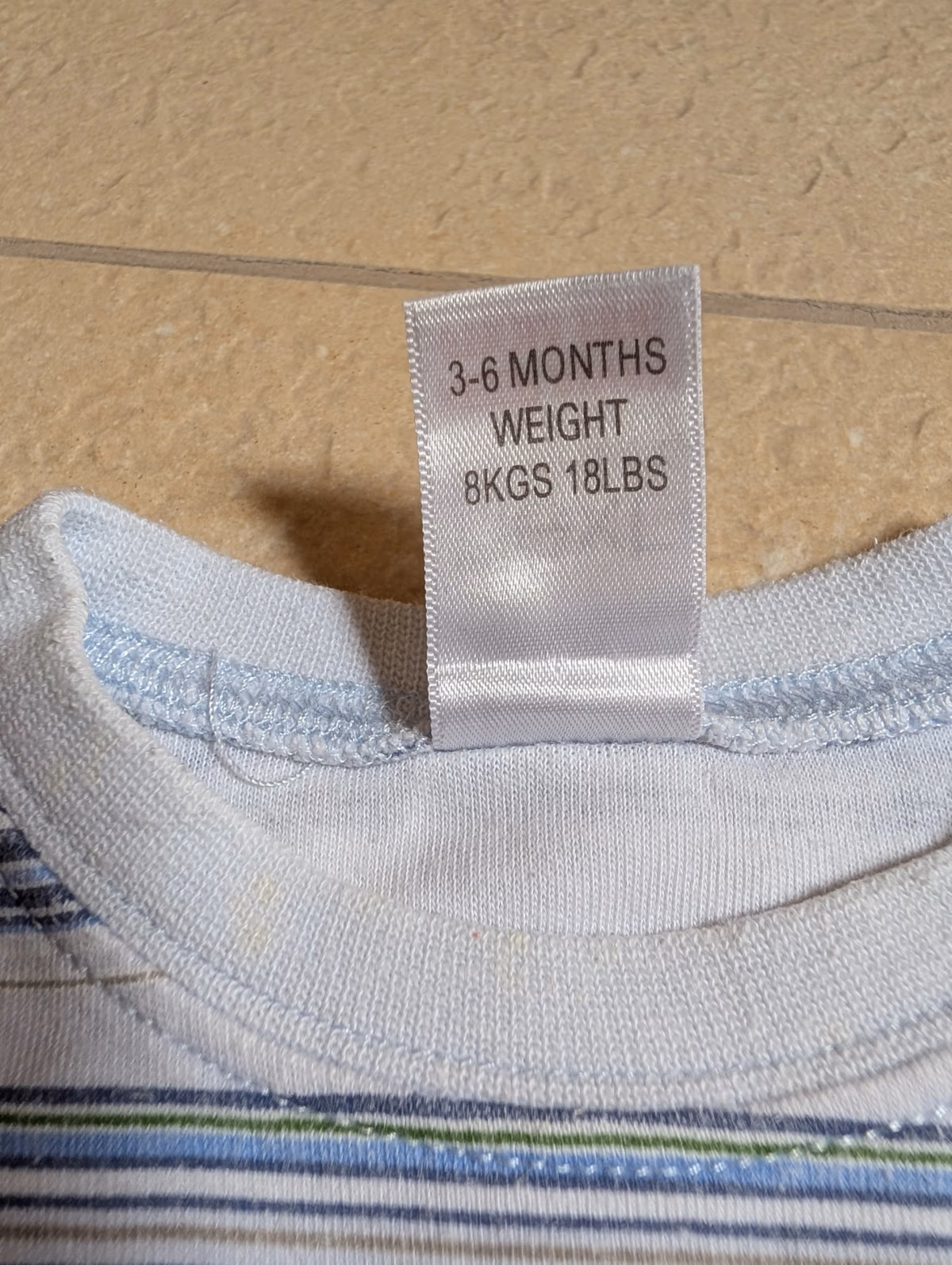 Striped baby bodysuit, photo 3