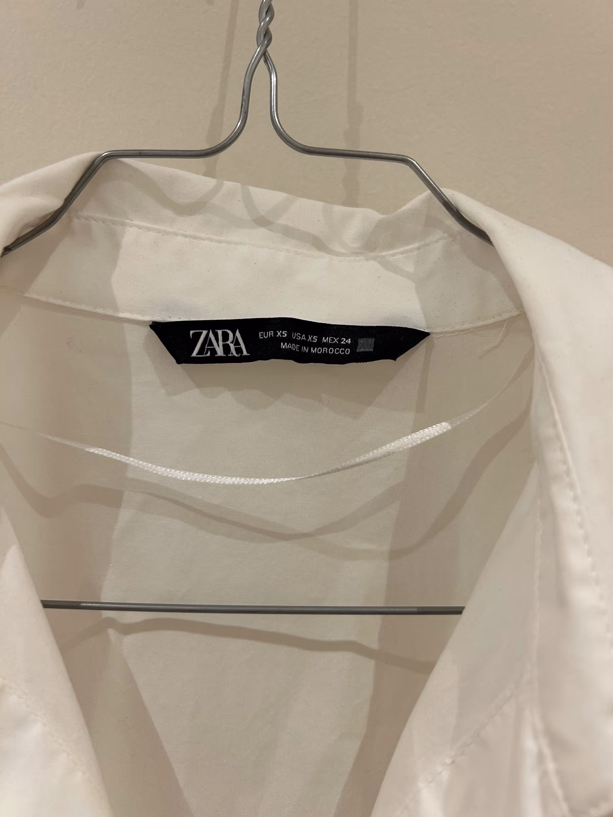 Zara Classic white cotton shirt, photo 4