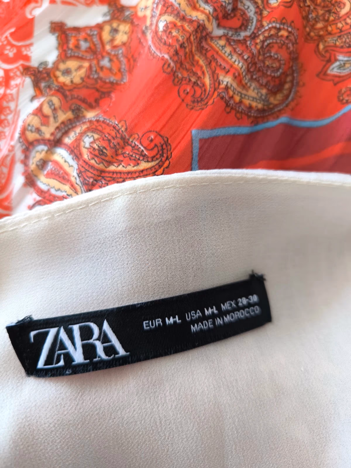 Zara patterned pleated maxi dress, photo 3