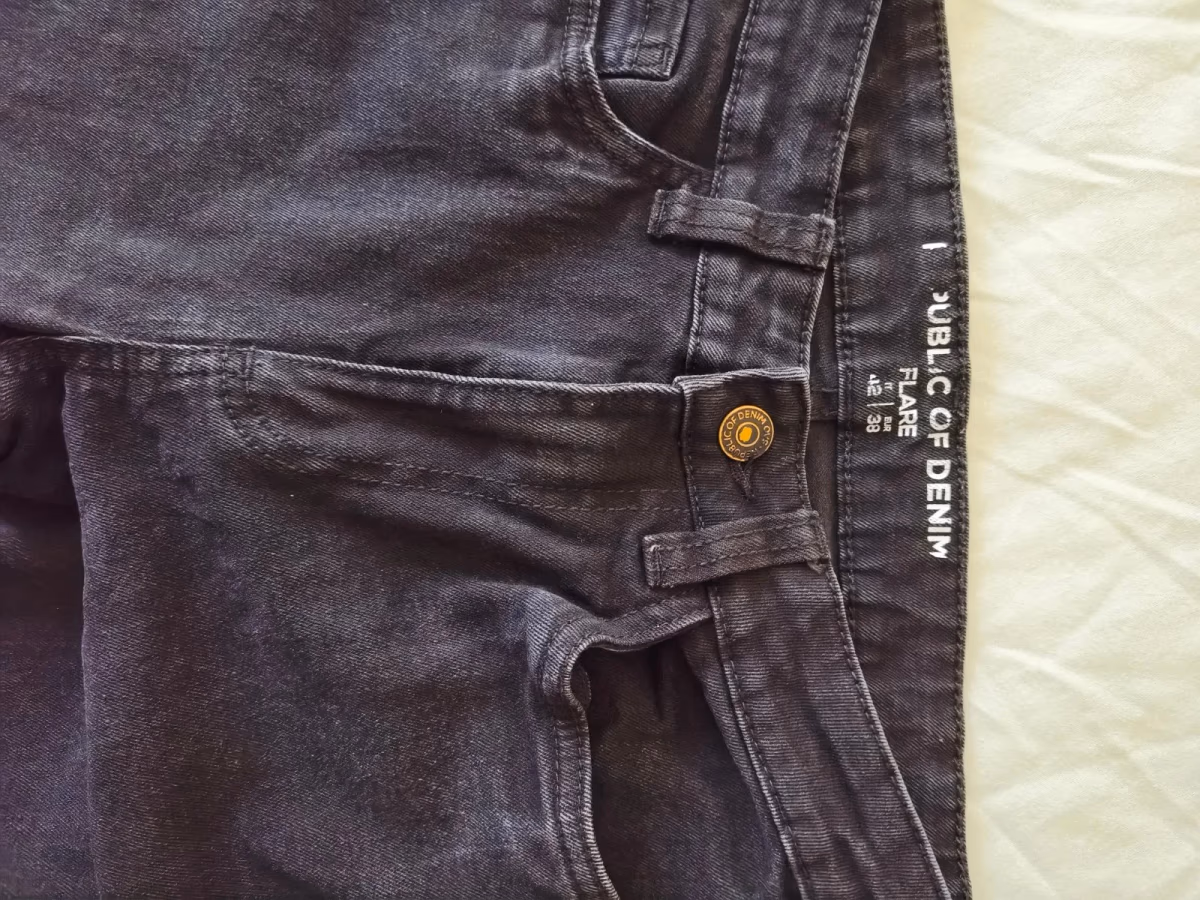  Black Flared Jeans Cropped, photo 4