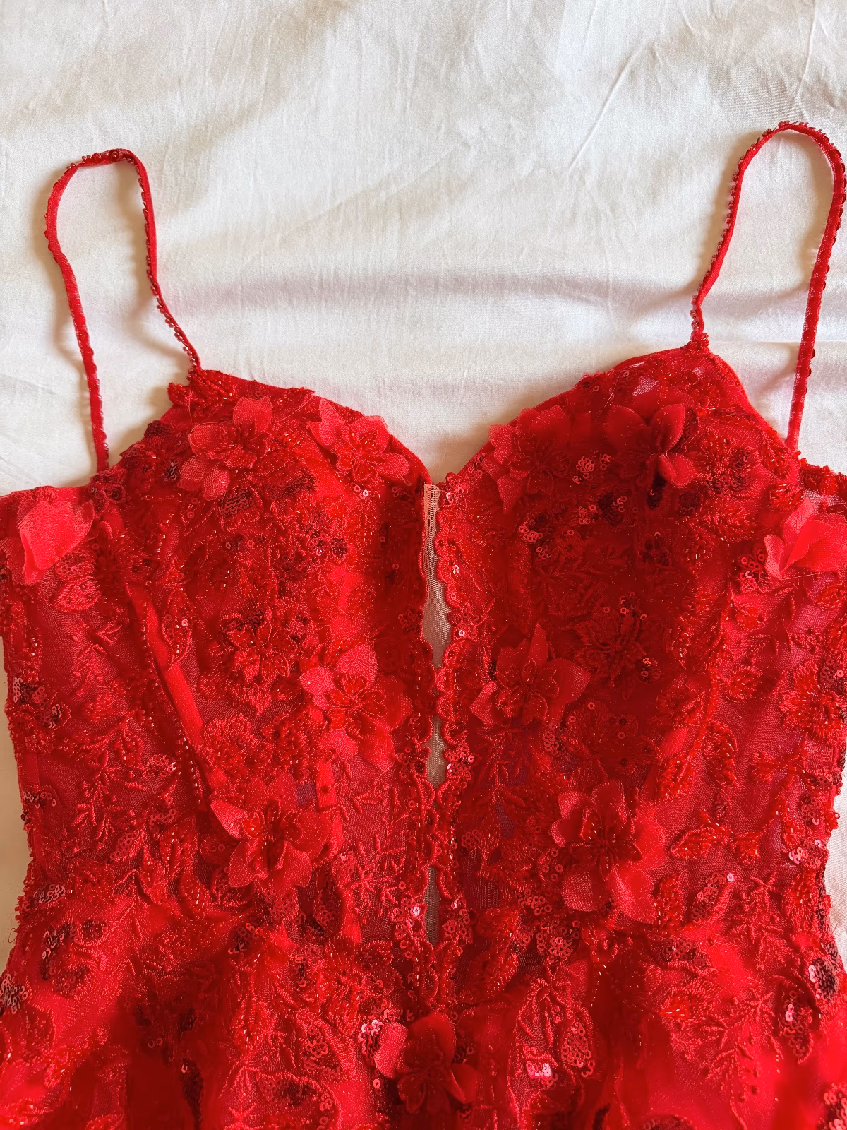 Amarra Red Floral Gown, photo 2