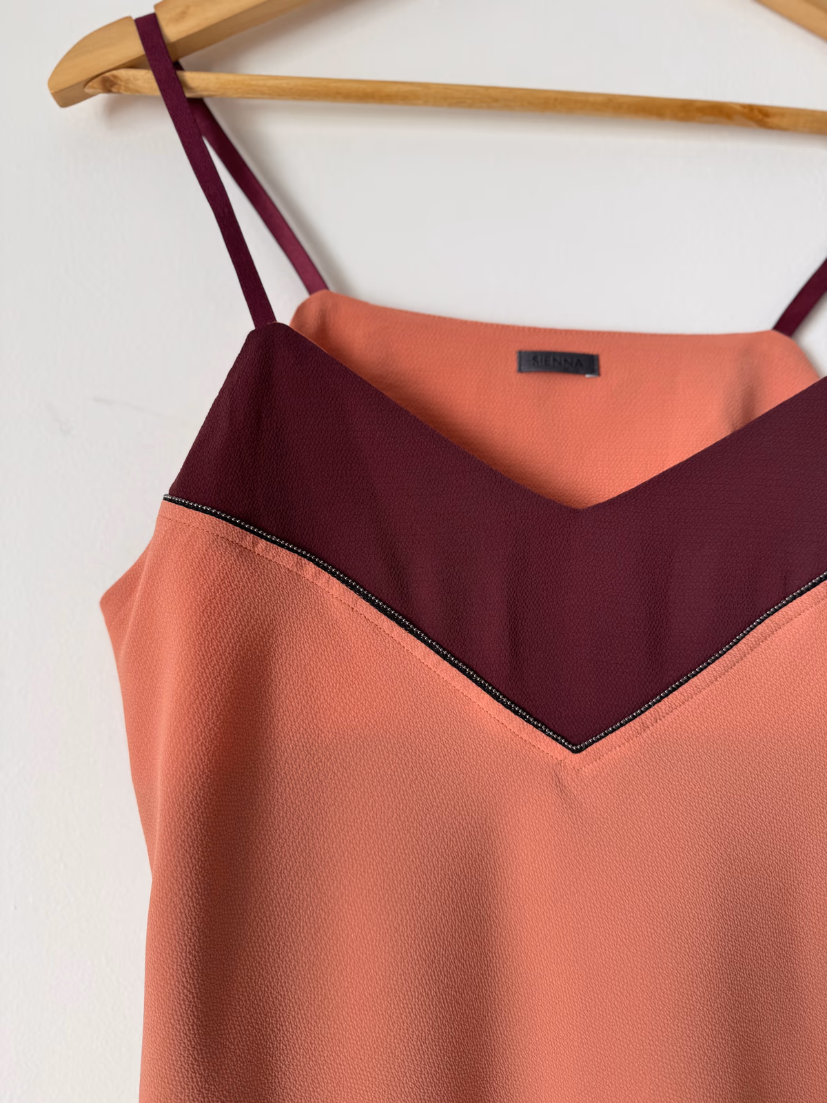 Sienna Peach V-Neck Camisole, photo 2