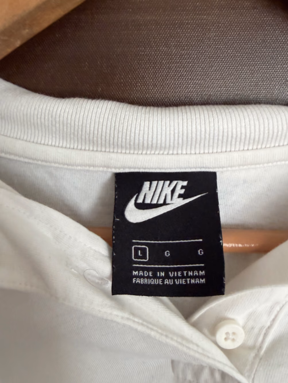 Nike White Cropped Polo Shirt, photo 3