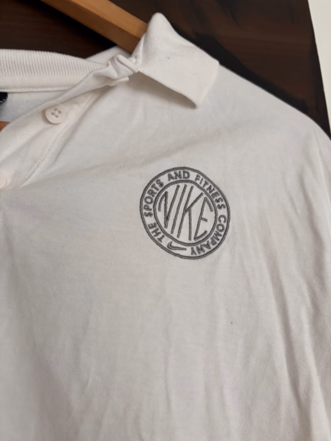 Nike White Cropped Polo Shirt, photo 4