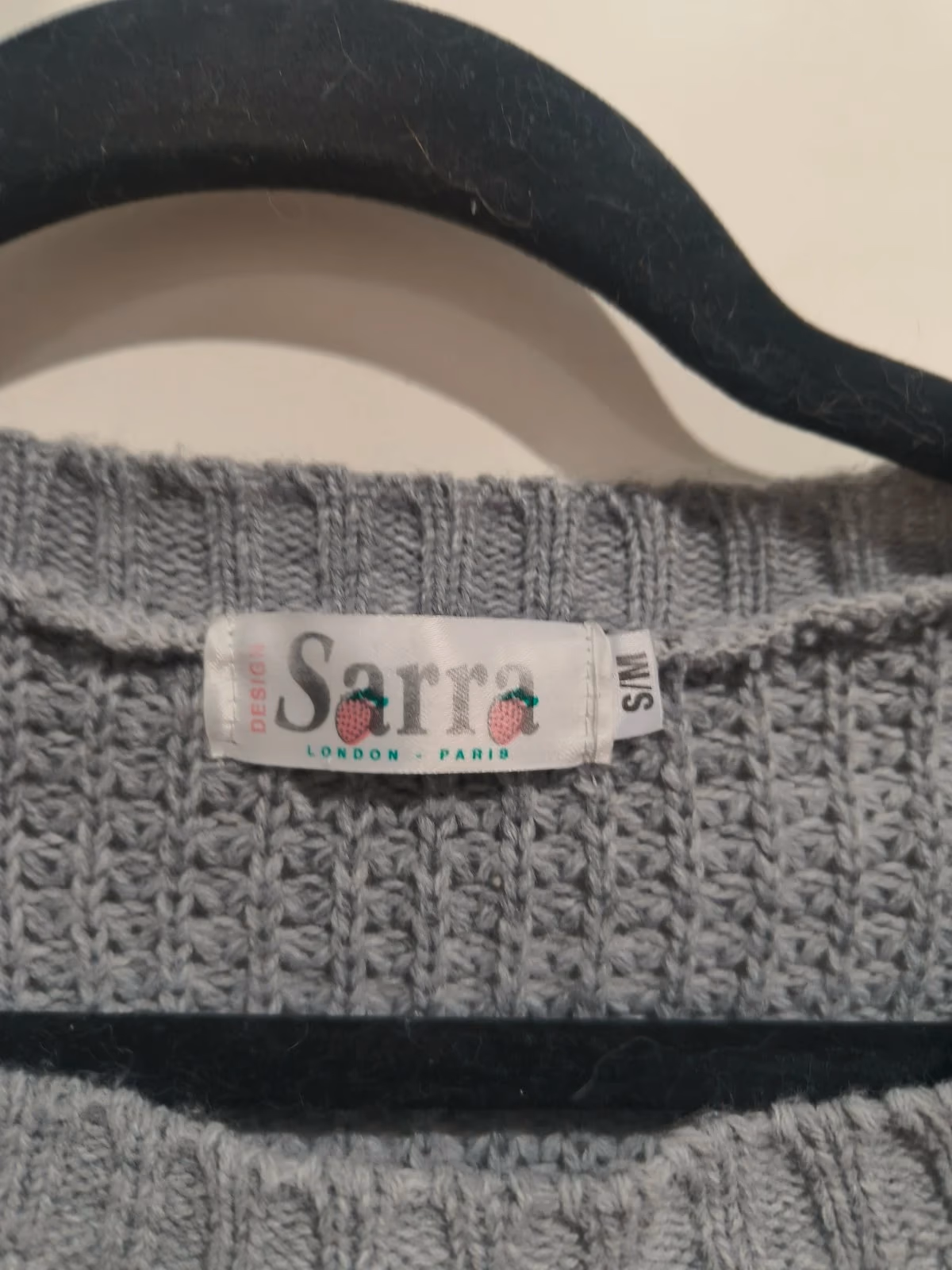 Grey Waffle Knit Crop Sweater, photo 5