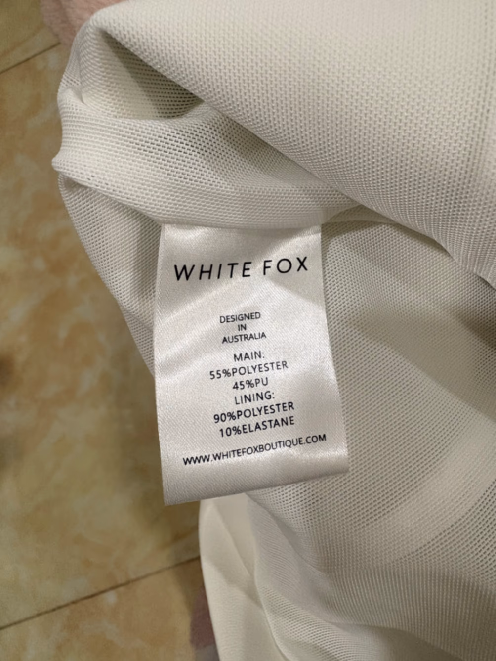 White Fox Cloud White Mini Dress, photo 3